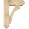 Ekena Millwork Merced Arts and Crafts Rough Sawn Bracket w/ Offset Brace, Douglas Fir, 8"W x 24"D x 32"H BKT0806X24X32MRC03RDF - alternate 4